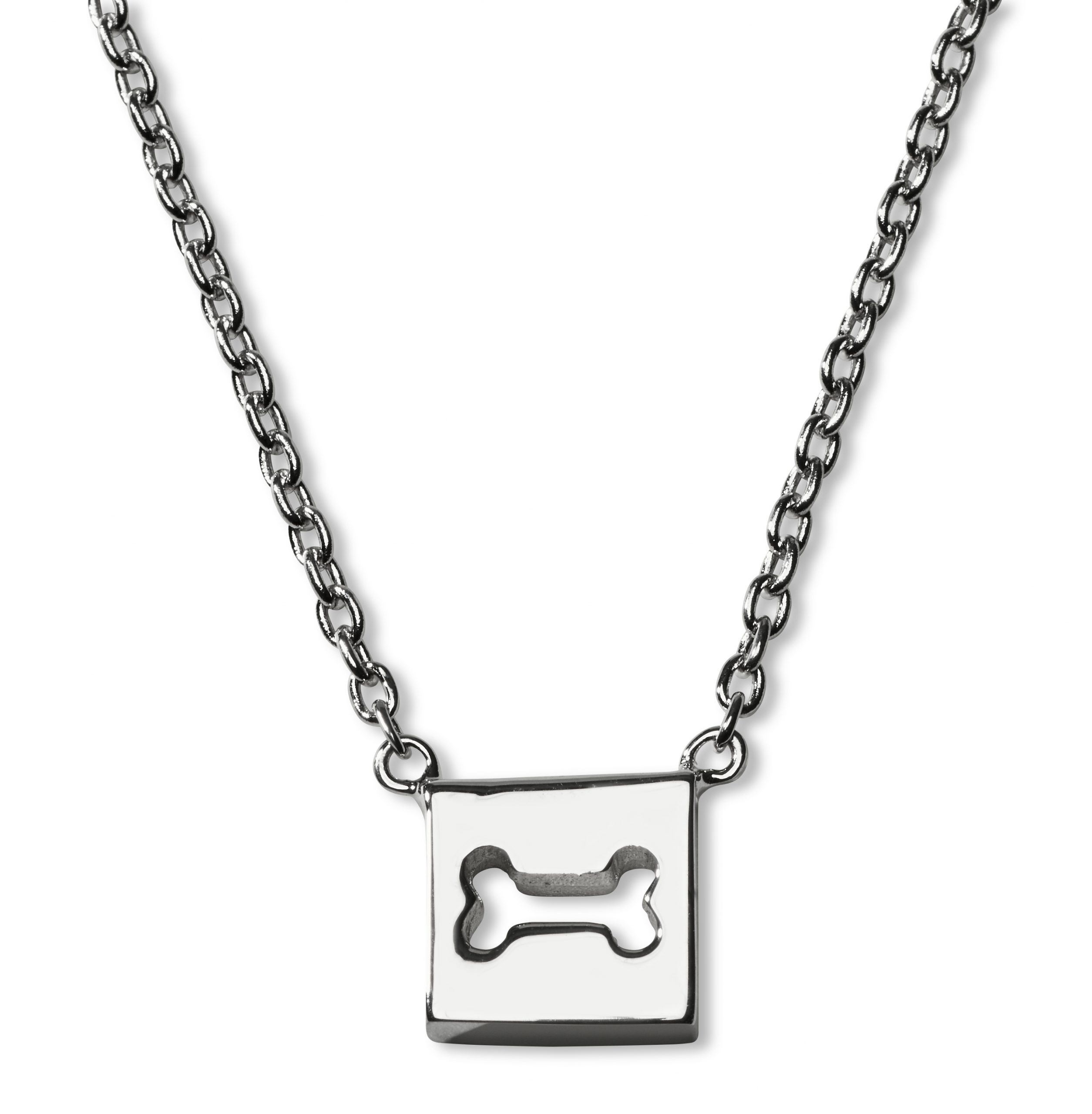 Custom Dog Bone Necklace – Silver Statements