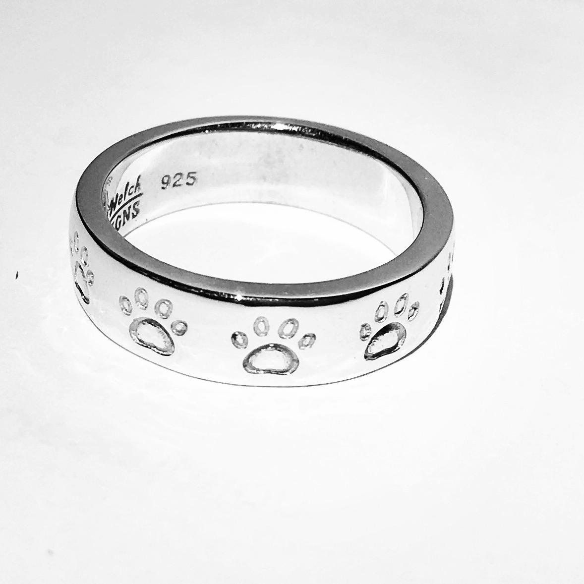 10mm High Polished Big Dog Paw Ring Womens Girls Dog Paw Print Ring 925  Sterling Silver Ring Animal Foot Print Ring Fashion Ring - Etsy